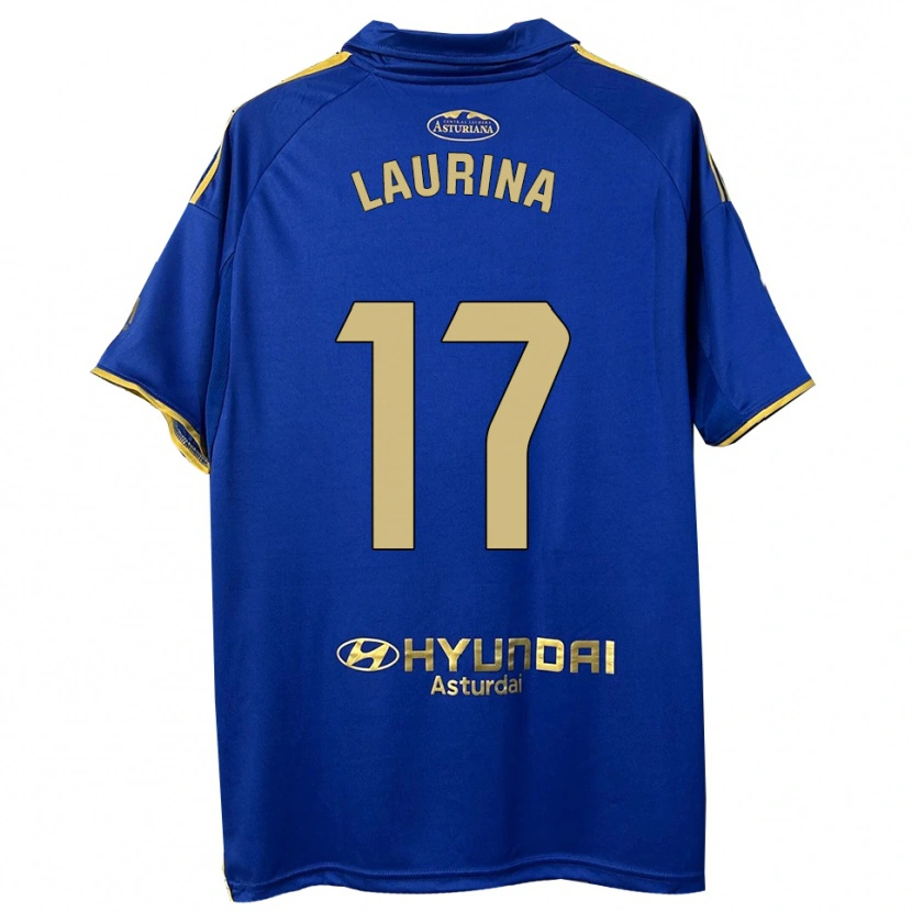 Danxen Donna Maglia Laura Gutiérrez #17 Blu Oro Kit Gara Home 2025/26 Maglietta