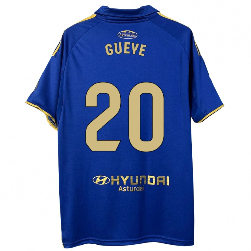 Danxen Donna Maglia Lamine Gueye #20 Blu Oro Kit Gara Home 2025/26 Maglietta