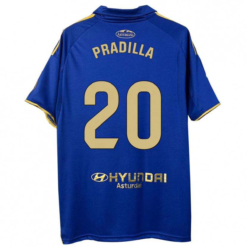 Danxen Donna Maglia Elena Pradilla Aranda #20 Blu Oro Kit Gara Home 2025/26 Maglietta