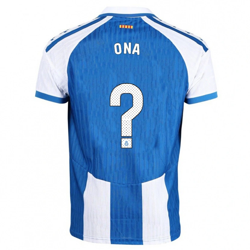 Danxen Donna Maglia Ona Baradad Rius #0 Blu Bianco Kit Gara Home 2025/26 Maglietta