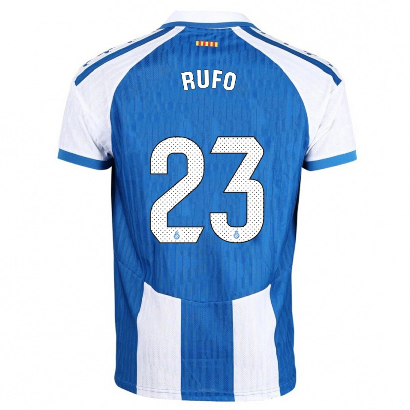 Danxen Donna Maglia Xavi Rufo #23 Blu Bianco Kit Gara Home 2025/26 Maglietta