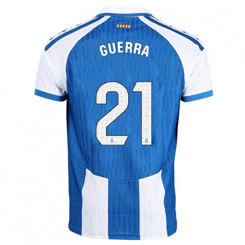 Danxen Donna Maglia Julia Guerra Peiró #21 Blu Bianco Kit Gara Home 2025/26 Maglietta