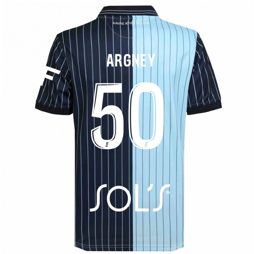 Danxen Donna Maglia Paul Argney #50 Blu Scuro Azzurro Kit Gara Home 2025/26 Maglietta