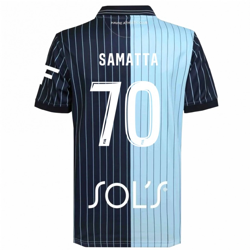 Danxen Donna Maglia Ally Samatta #70 Blu Scuro Azzurro Kit Gara Home 2025/26 Maglietta