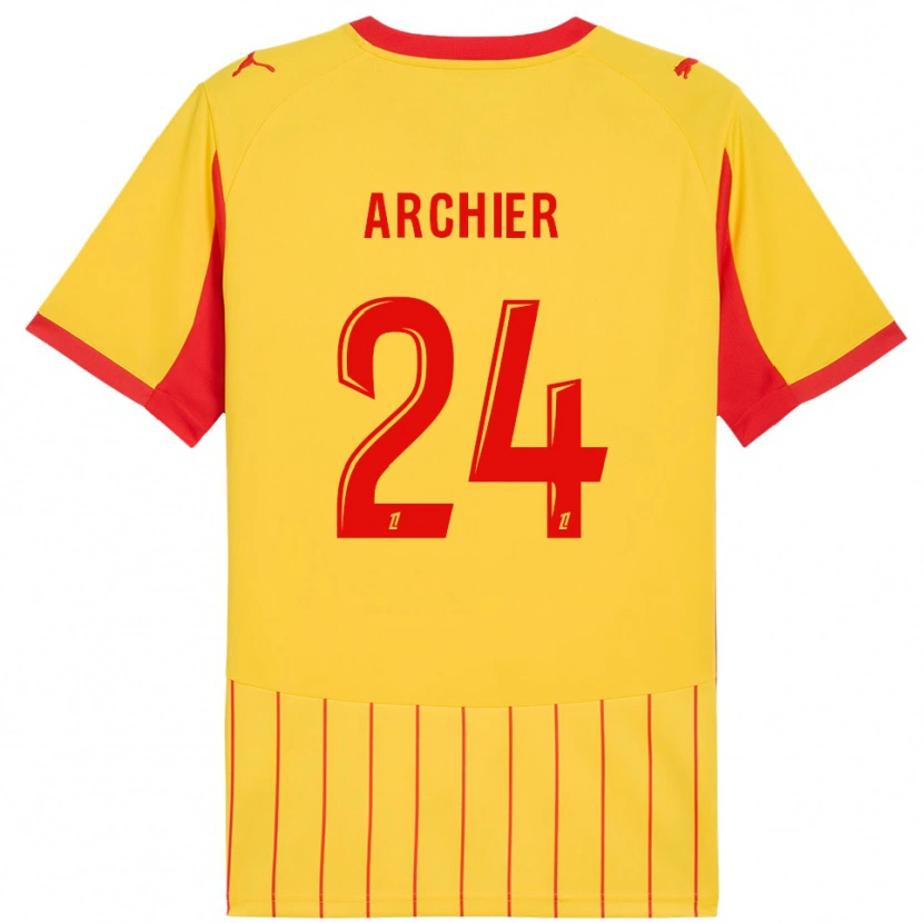 Danxen Donna Maglia Louann Archier #24 Giallo Rosso Kit Gara Home 2025/26 Maglietta