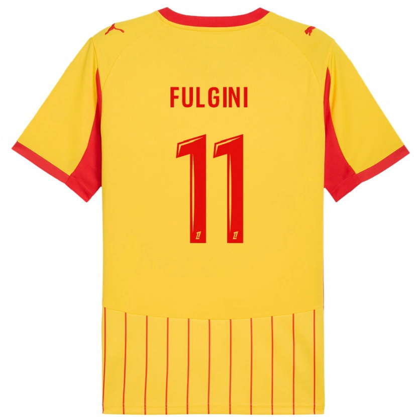 Danxen Donna Maglia Angelo Fulgini #11 Giallo Rosso Kit Gara Home 2025/26 Maglietta