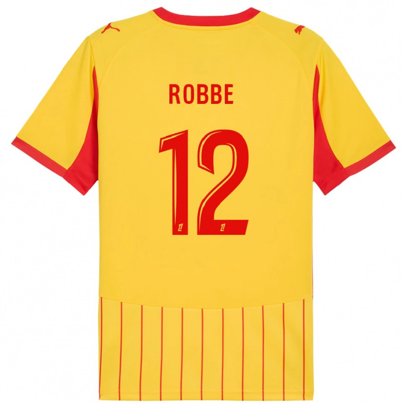 Danxen Donna Maglia Lucas Robbe #12 Giallo Rosso Kit Gara Home 2025/26 Maglietta