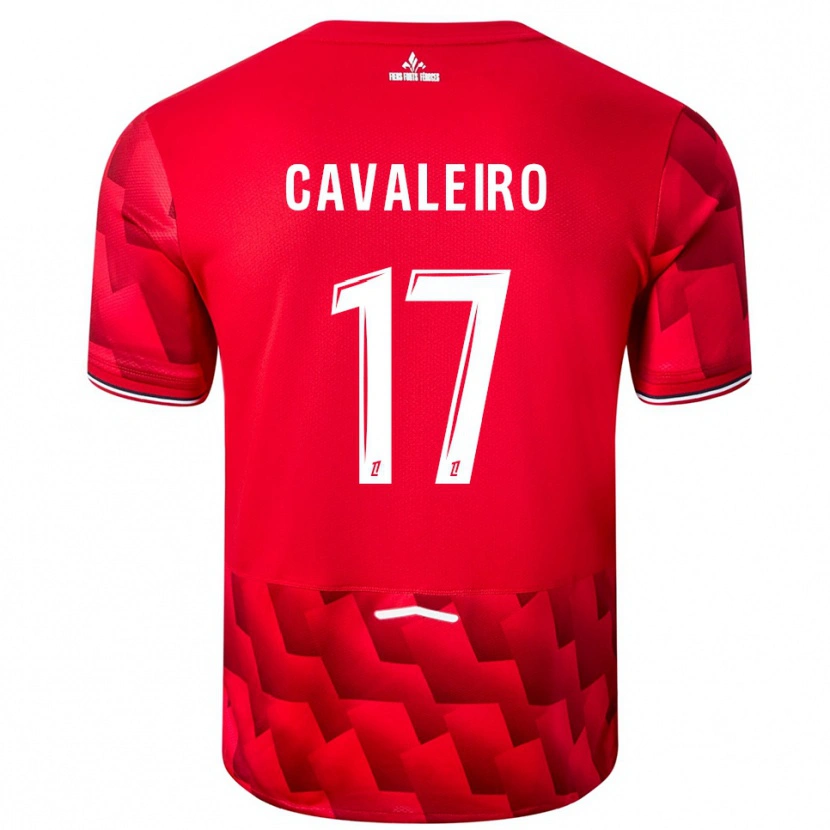 Danxen Donna Maglia Ivan Cavaleiro #17 Rosso Bianco Kit Gara Home 2025/26 Maglietta