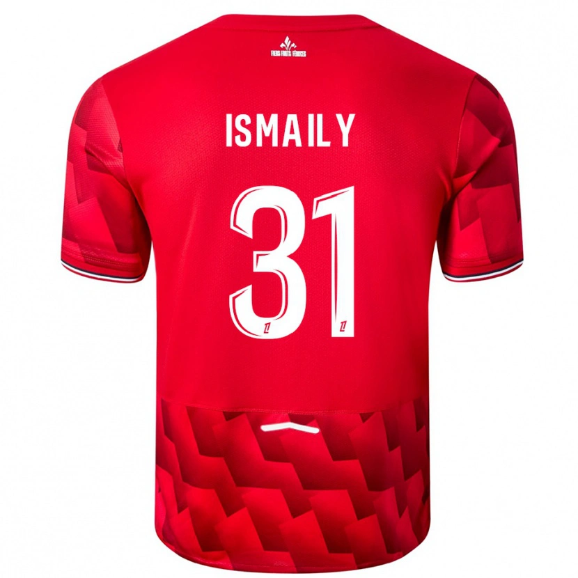 Danxen Donna Maglia Ismaily #31 Rosso Bianco Kit Gara Home 2025/26 Maglietta