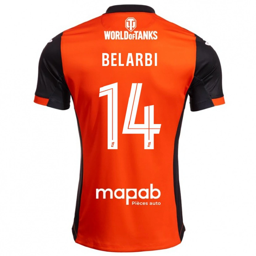 Danxen Donna Maglia Sohaib Belarbi #14 Nero Arancione Kit Gara Home 2025/26 Maglietta