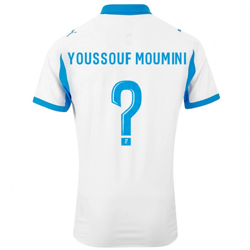 Danxen Donna Maglia Yakine Youssouf Moumini #0 Bianco Azzurro Kit Gara Home 2025/26 Maglietta