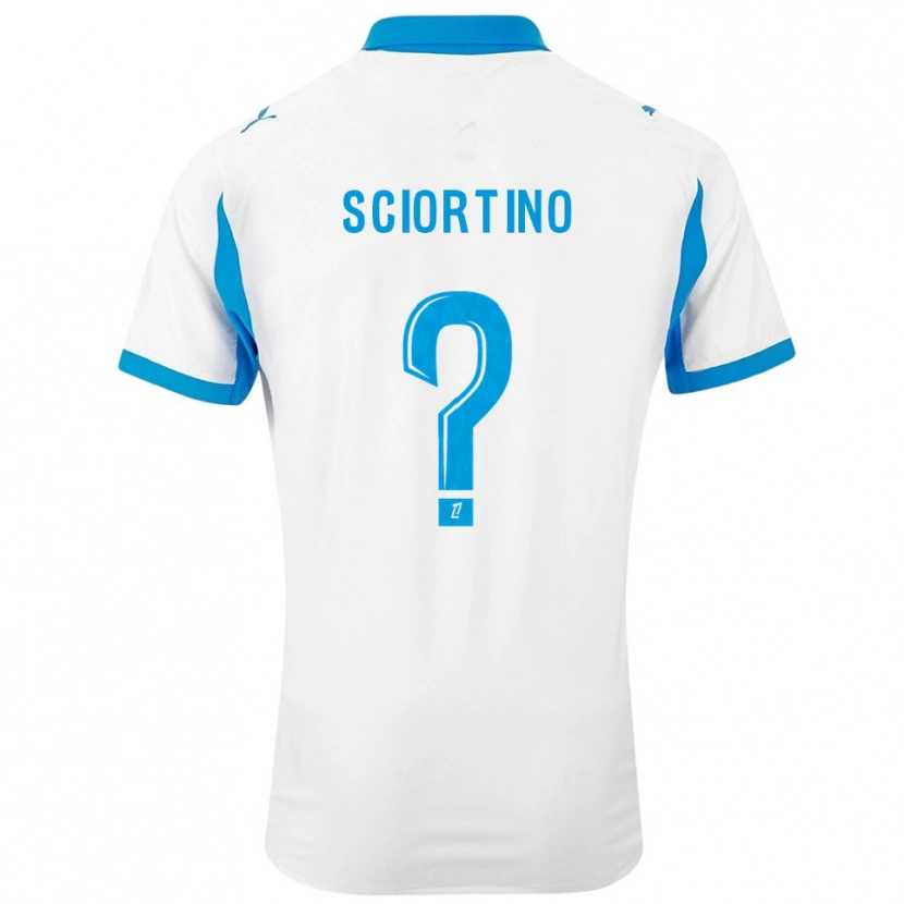 Danxen Donna Maglia Paolo Sciortino #0 Bianco Azzurro Kit Gara Home 2025/26 Maglietta
