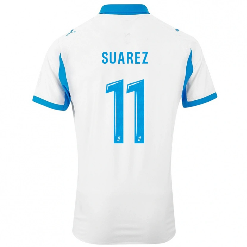 Danxen Donna Maglia Luis Suarez #11 Bianco Azzurro Kit Gara Home 2025/26 Maglietta
