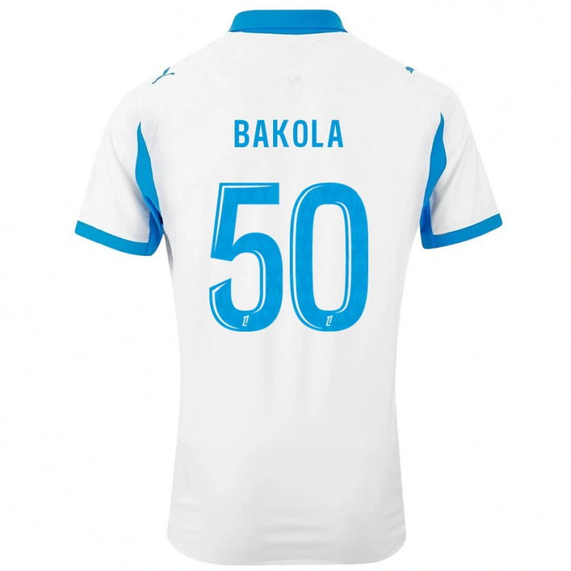 Danxen Donna Maglia Darryl Bakola #50 Bianco Azzurro Kit Gara Home 2025/26 Maglietta