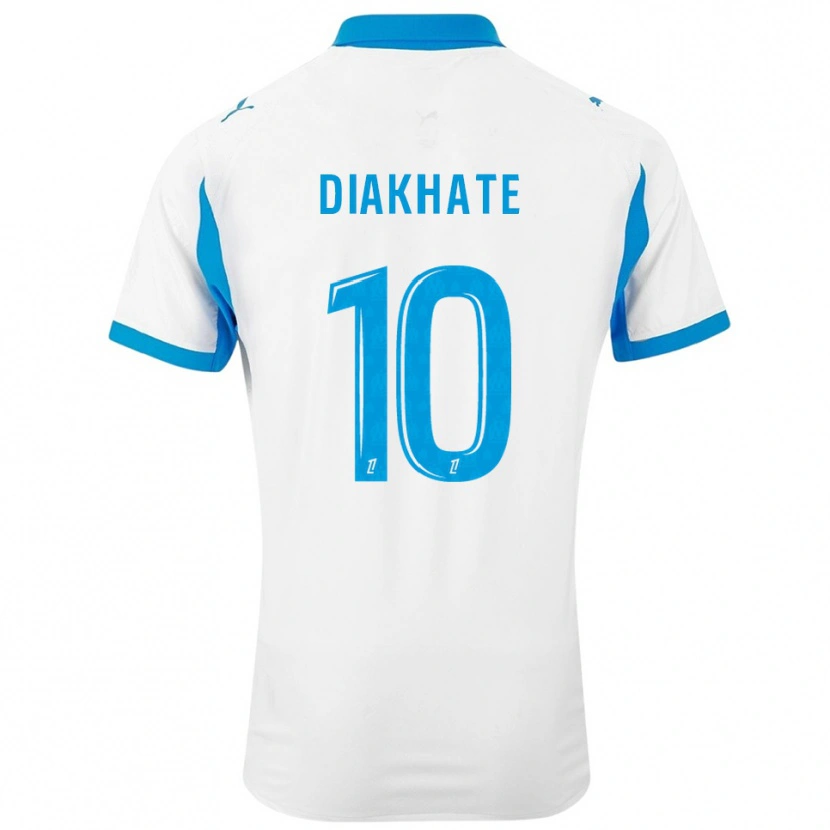 Danxen Donna Maglia Ndeye Awa Diakhaté #10 Bianco Azzurro Kit Gara Home 2025/26 Maglietta