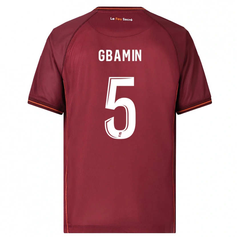 Danxen Donna Maglia Jean-Philippe Gbamin #5 Borgogna Bianco Kit Gara Home 2025/26 Maglietta