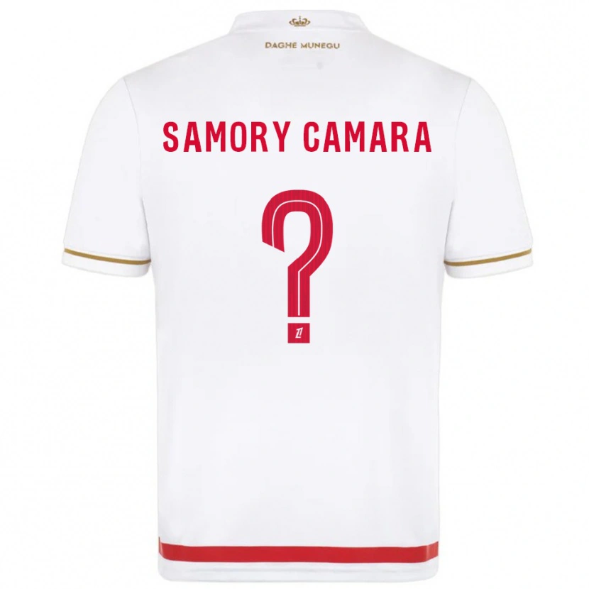 Danxen Donna Maglia Verges Samory Camara #0 Rosso Bianco Kit Gara Home 2025/26 Maglietta