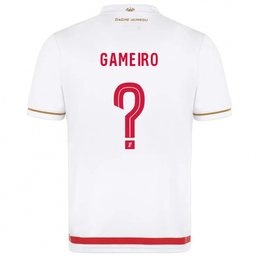 Danxen Donna Maglia Benoît Gameiro #0 Rosso Bianco Kit Gara Home 2025/26 Maglietta