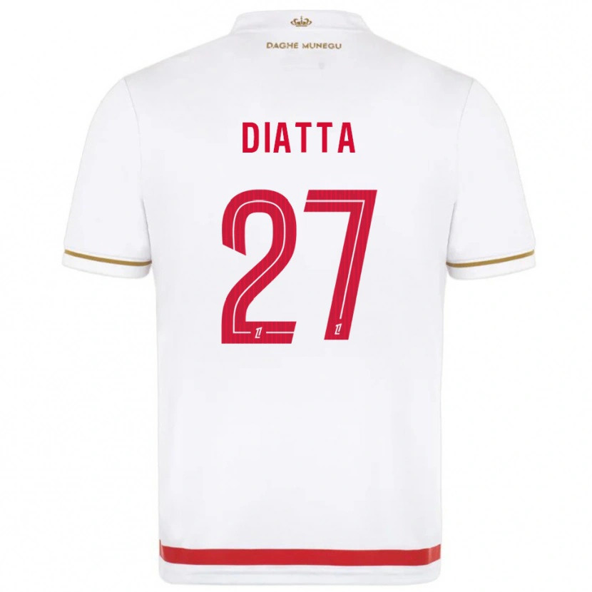 Danxen Donna Maglia Krépin Diatta #27 Rosso Bianco Kit Gara Home 2025/26 Maglietta