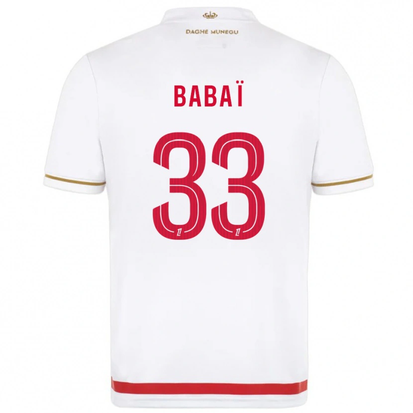 Danxen Donna Maglia Nazim Babaï #33 Rosso Bianco Kit Gara Home 2025/26 Maglietta