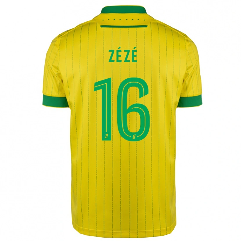 Danxen Donna Maglia Yanel Zézé #16 Giallo Verde Kit Gara Home 2025/26 Maglietta