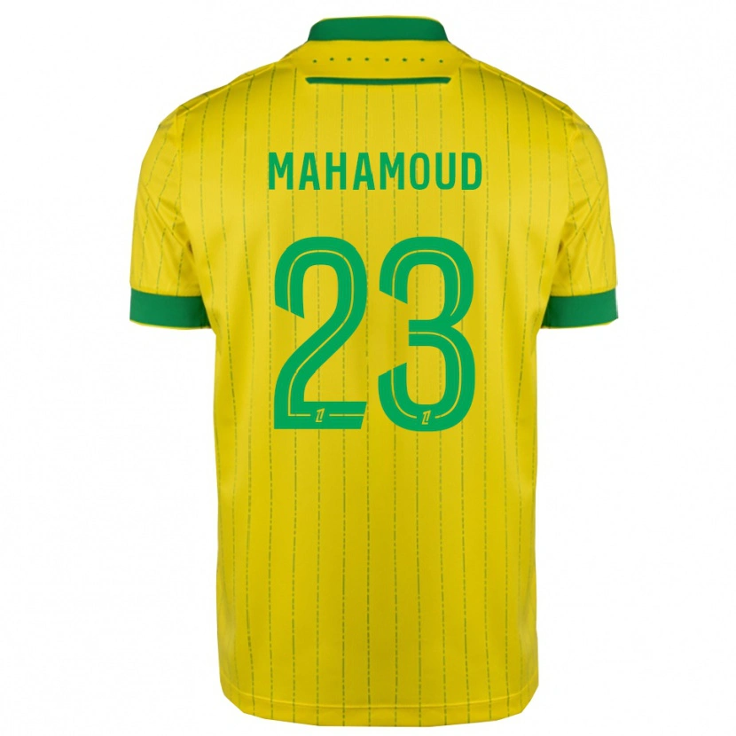 Danxen Donna Maglia Adel Mahamoud #23 Giallo Verde Kit Gara Home 2025/26 Maglietta