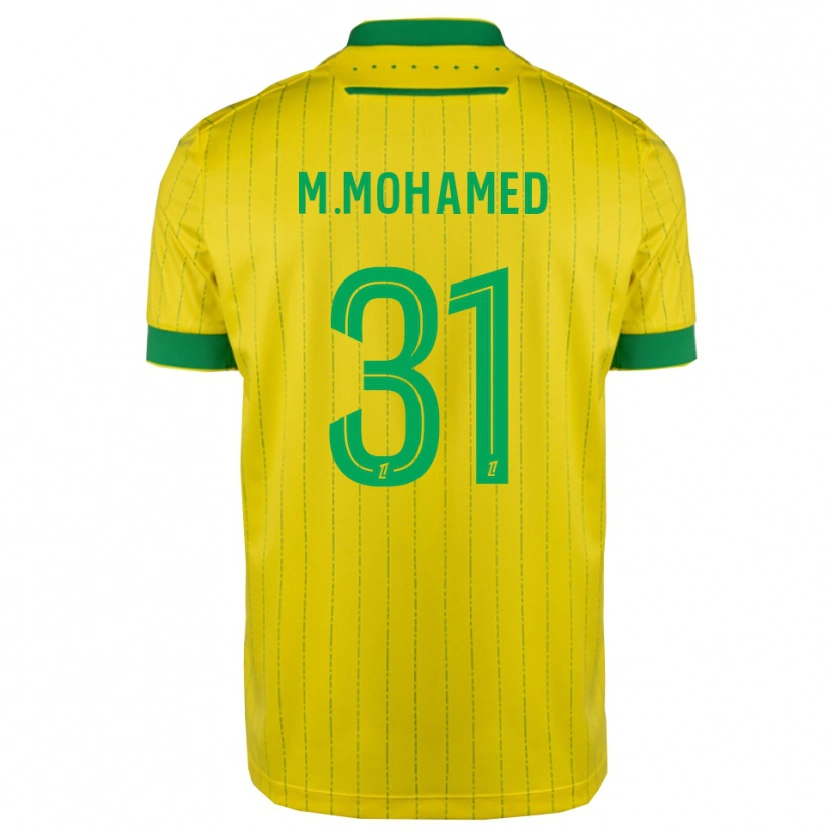 Danxen Donna Maglia Mostafa Mohamed #31 Giallo Verde Kit Gara Home 2025/26 Maglietta