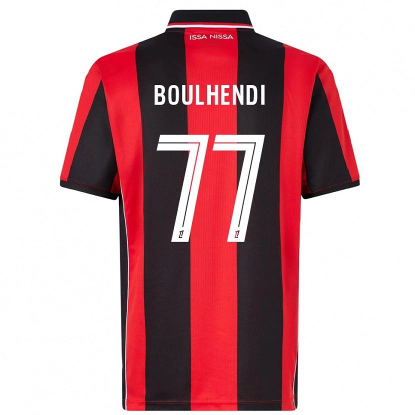 Danxen Donna Maglia Teddy Boulhendi #77 Rosso Nero Kit Gara Home 2025/26 Maglietta