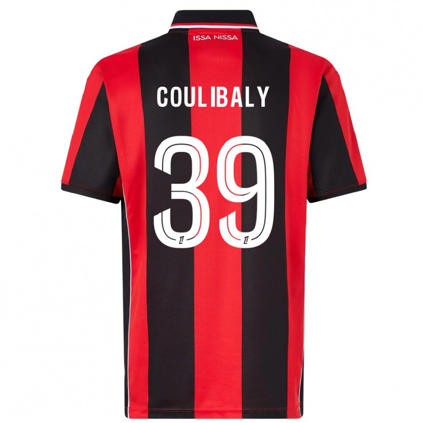 Danxen Donna Maglia Djibril Coulibaly #39 Rosso Nero Kit Gara Home 2025/26 Maglietta
