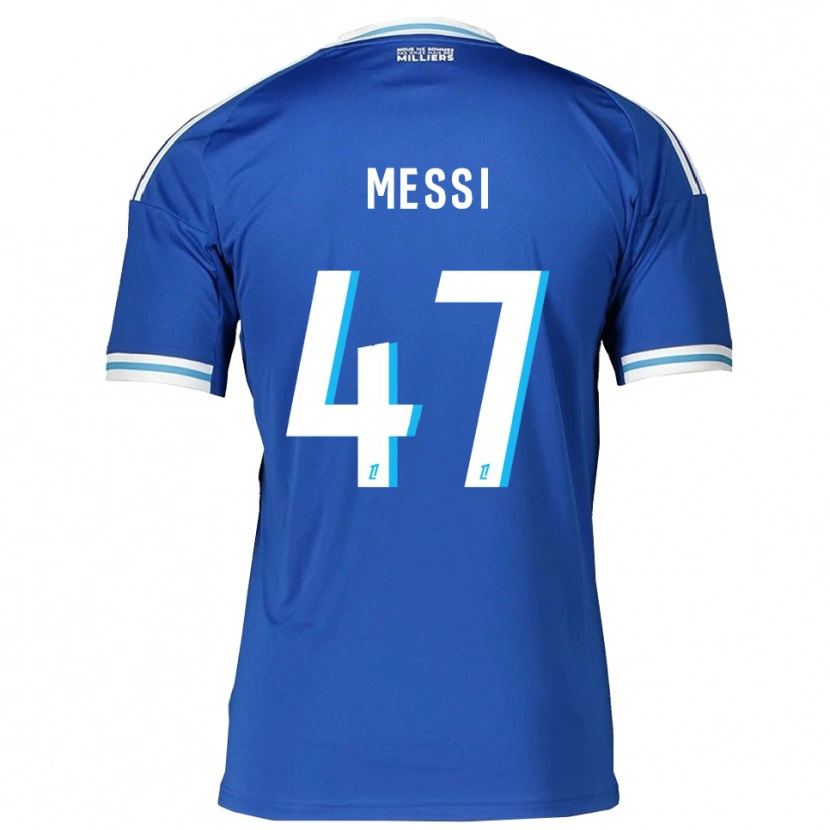 Danxen Donna Maglia Rayane Messi #47 Blu Bianco Kit Gara Home 2025/26 Maglietta