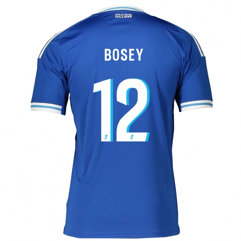 Danxen Donna Maglia Jean-Baptiste Bosey #12 Blu Bianco Kit Gara Home 2025/26 Maglietta