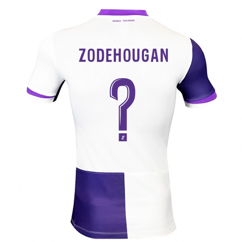 Danxen Donna Maglia Yanis Zodehougan #0 Viola Bianco Kit Gara Home 2025/26 Maglietta