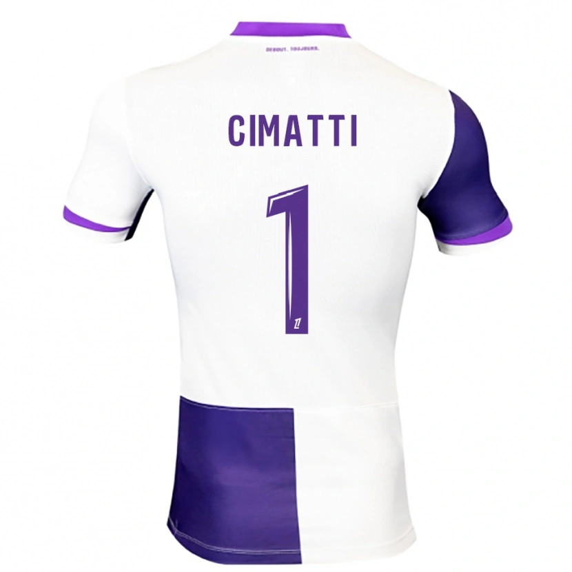 Danxen Donna Maglia Marie Cimatti #1 Viola Bianco Kit Gara Home 2025/26 Maglietta