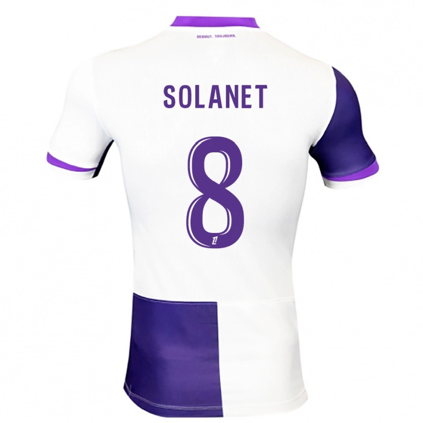 Danxen Donna Maglia Tatiana Solanet #8 Viola Bianco Kit Gara Home 2025/26 Maglietta