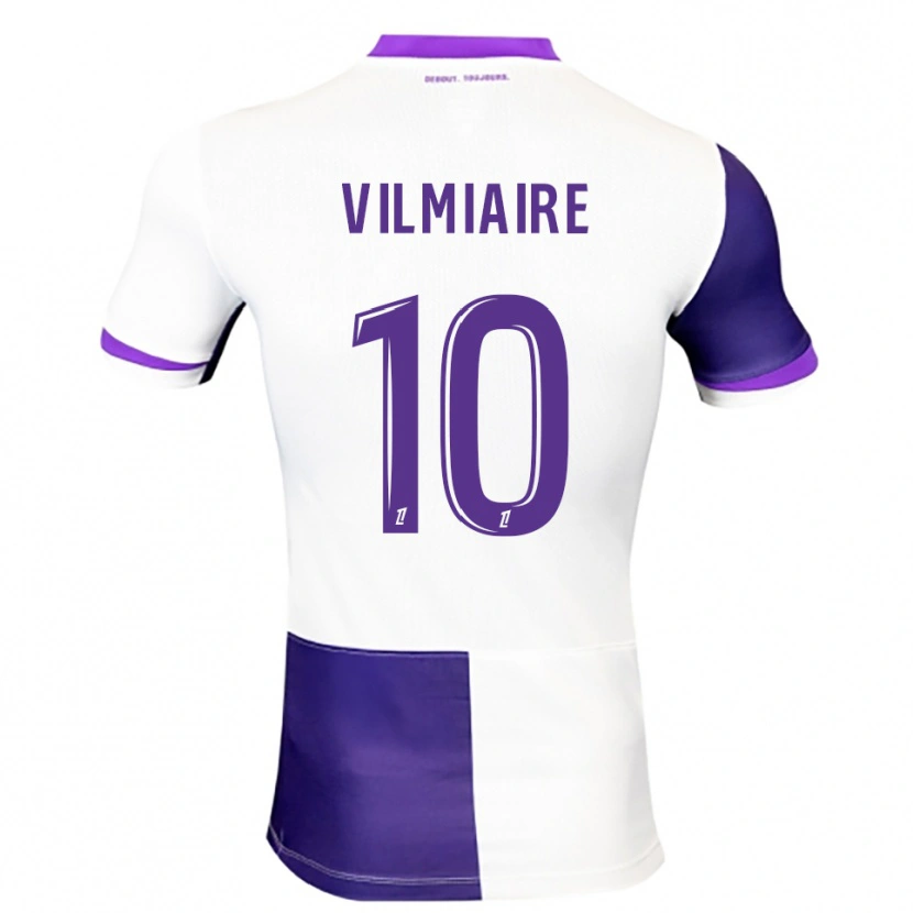 Danxen Donna Maglia Kelly Vilmiaire #10 Viola Bianco Kit Gara Home 2025/26 Maglietta