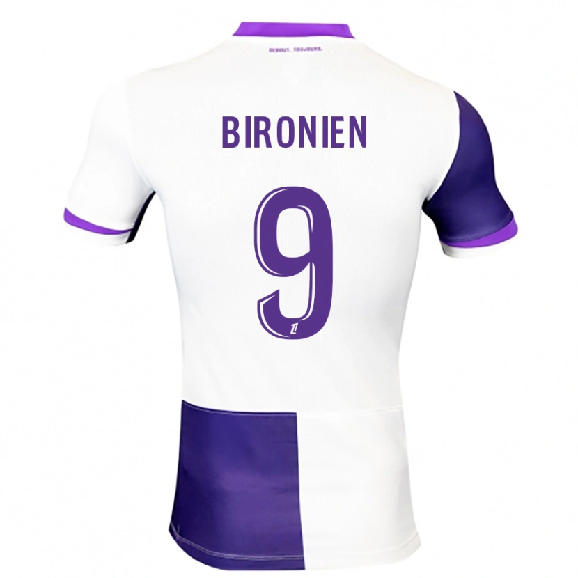 Danxen Donna Maglia Mymithye Bironien #9 Viola Bianco Kit Gara Home 2025/26 Maglietta