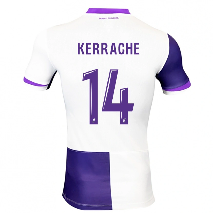 Danxen Donna Maglia Marina Kerrache #14 Viola Bianco Kit Gara Home 2025/26 Maglietta
