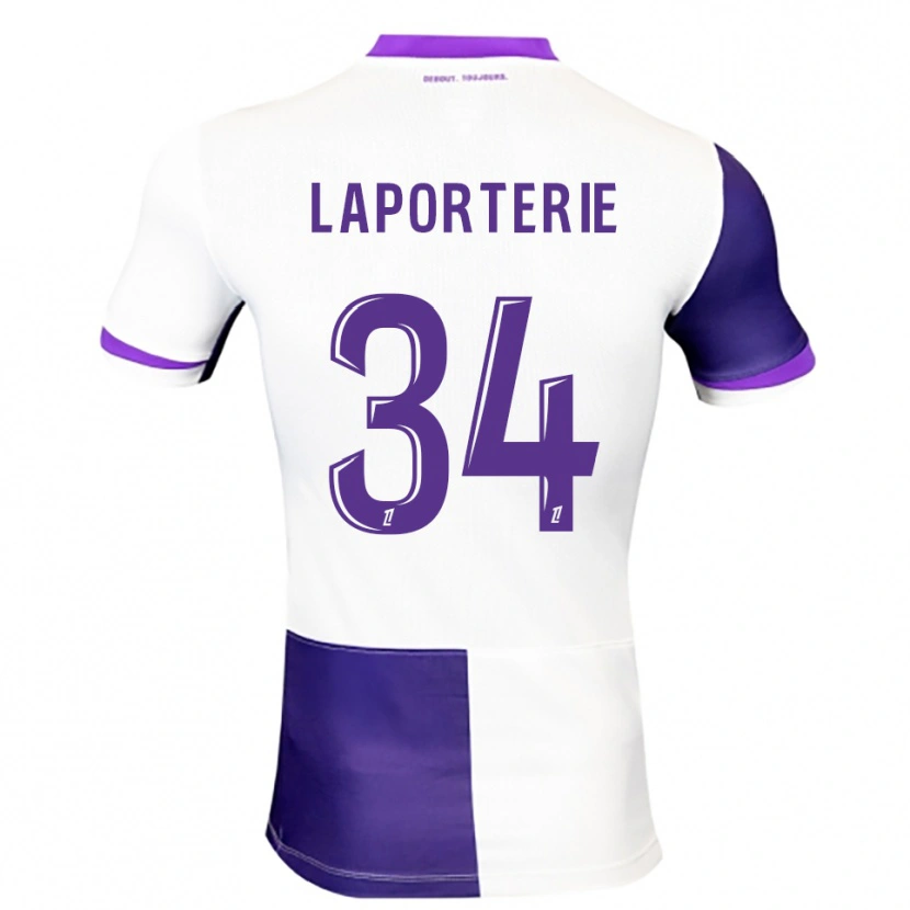Danxen Donna Maglia Ambre Laporterie #34 Viola Bianco Kit Gara Home 2025/26 Maglietta