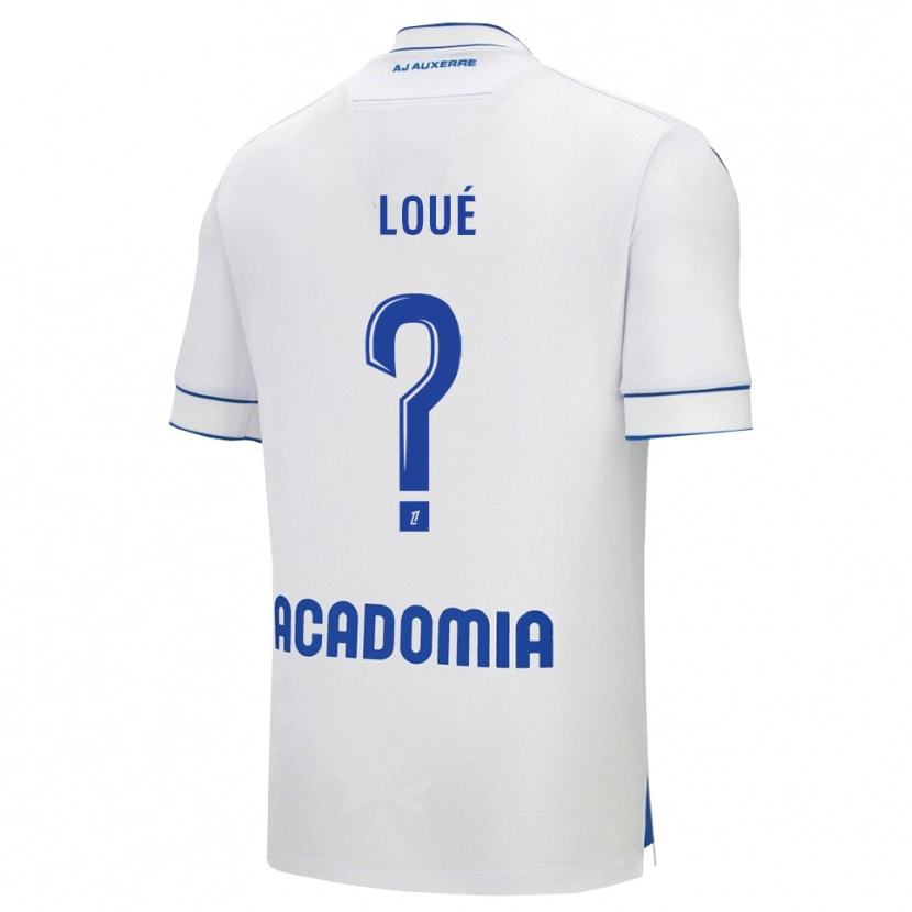 Danxen Donna Maglia Mathis-Tony Loué #0 Bianco Blu Kit Gara Home 2025/26 Maglietta