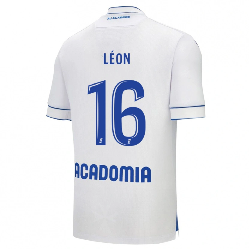 Danxen Donna Maglia Donovan Léon #16 Bianco Blu Kit Gara Home 2025/26 Maglietta