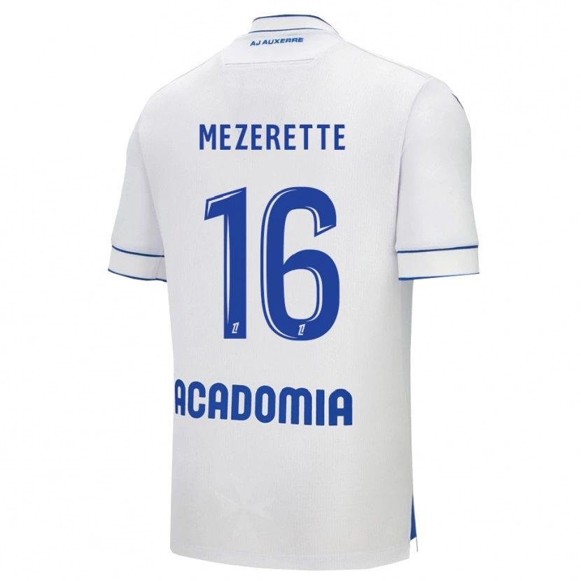 Danxen Donna Maglia Louis Mezerette #16 Bianco Blu Kit Gara Home 2025/26 Maglietta