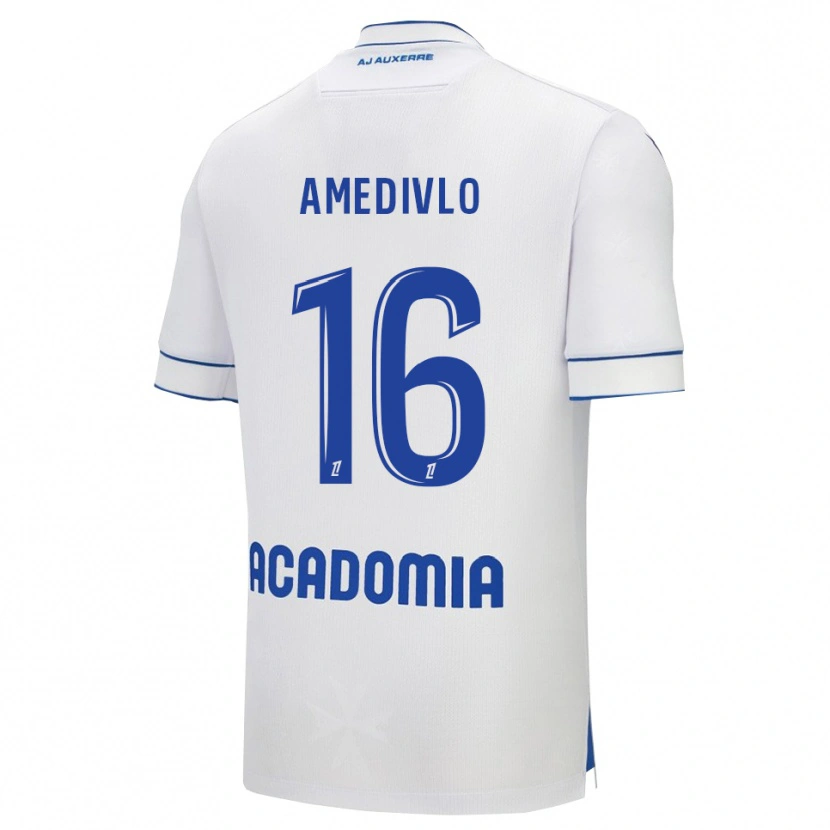 Danxen Donna Maglia Rayann Amedivlo #16 Bianco Blu Kit Gara Home 2025/26 Maglietta