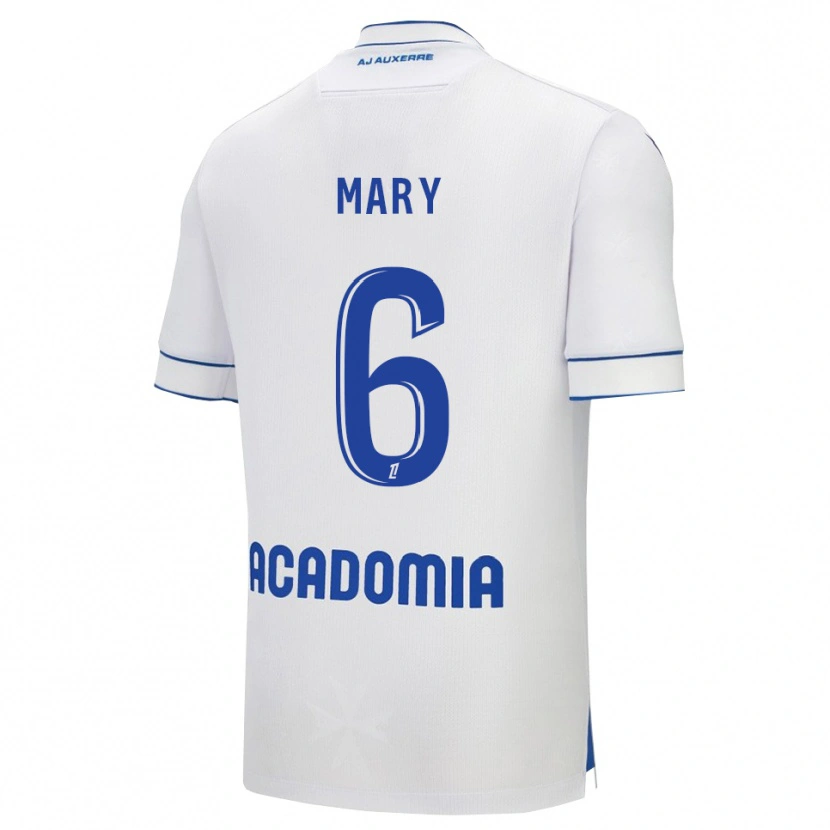 Danxen Donna Maglia Théo Mary #6 Bianco Blu Kit Gara Home 2025/26 Maglietta