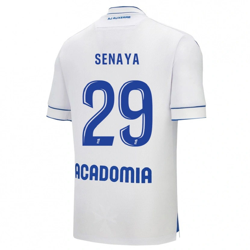 Danxen Donna Maglia Marvin Senaya #29 Bianco Blu Kit Gara Home 2025/26 Maglietta