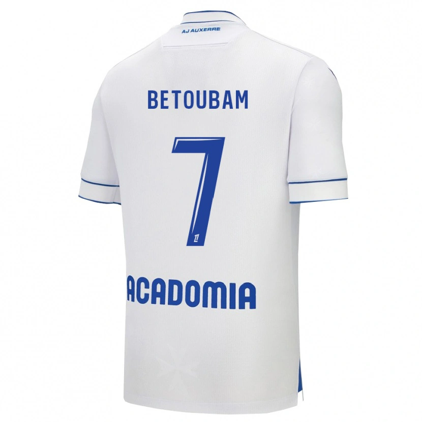 Danxen Donna Maglia Clément Betoubam #7 Bianco Blu Kit Gara Home 2025/26 Maglietta