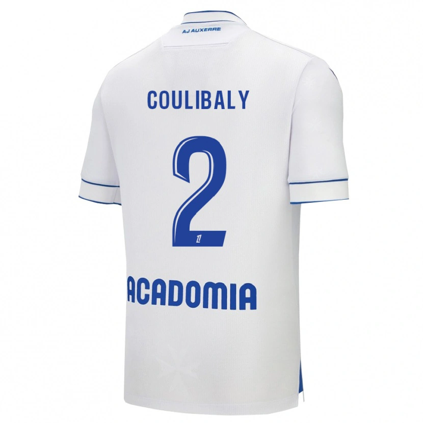 Danxen Donna Maglia Mohamed Coulibaly #2 Bianco Blu Kit Gara Home 2025/26 Maglietta
