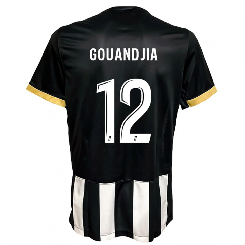 Danxen Donna Maglia Brady Gouandjia #12 Nero Bianco Kit Gara Home 2025/26 Maglietta