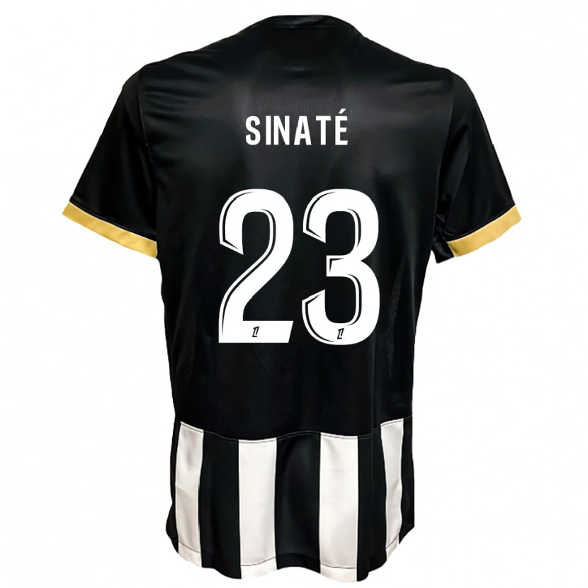 Danxen Donna Maglia Dan Sinaté #23 Nero Bianco Kit Gara Home 2025/26 Maglietta