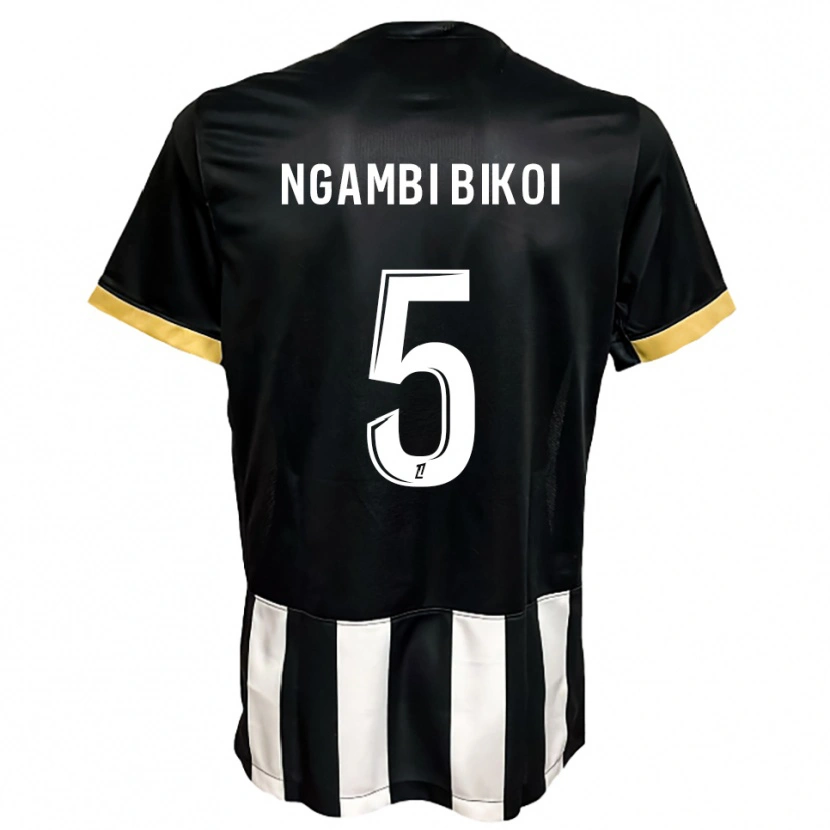 Danxen Donna Maglia Christian Ngambi Bikoi #5 Nero Bianco Kit Gara Home 2025/26 Maglietta