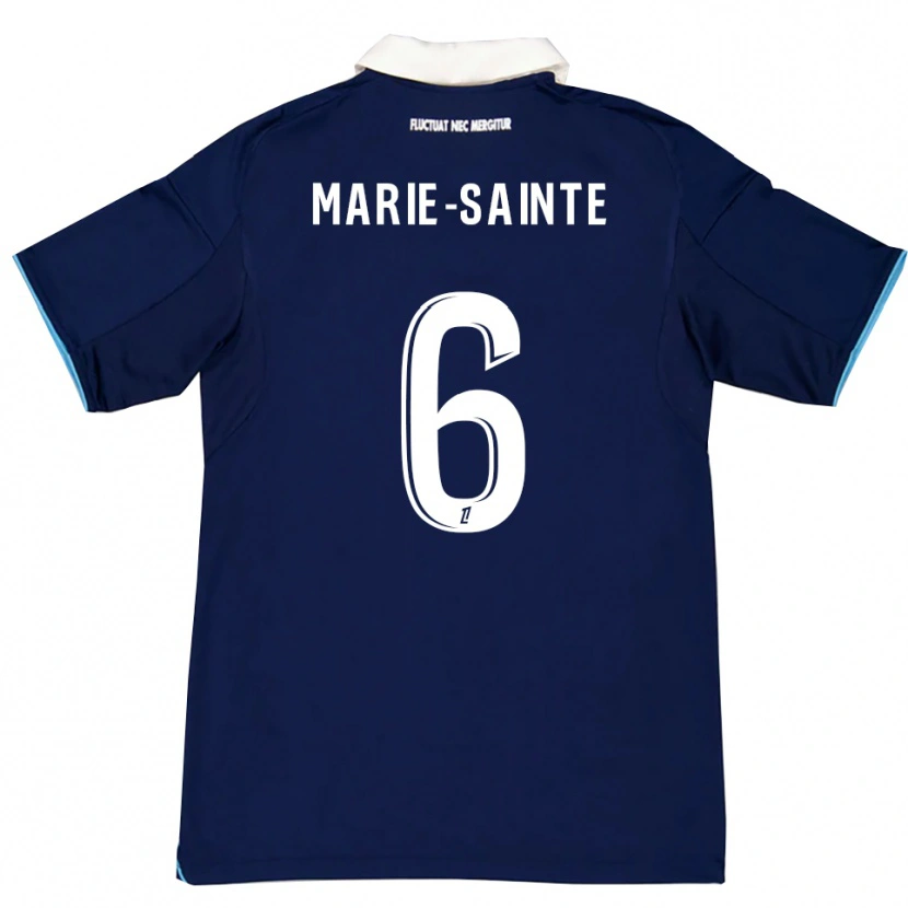 Danxen Donna Maglia Andrew Marie-Sainte #6 Blu Scuro Bianco Kit Gara Home 2025/26 Maglietta